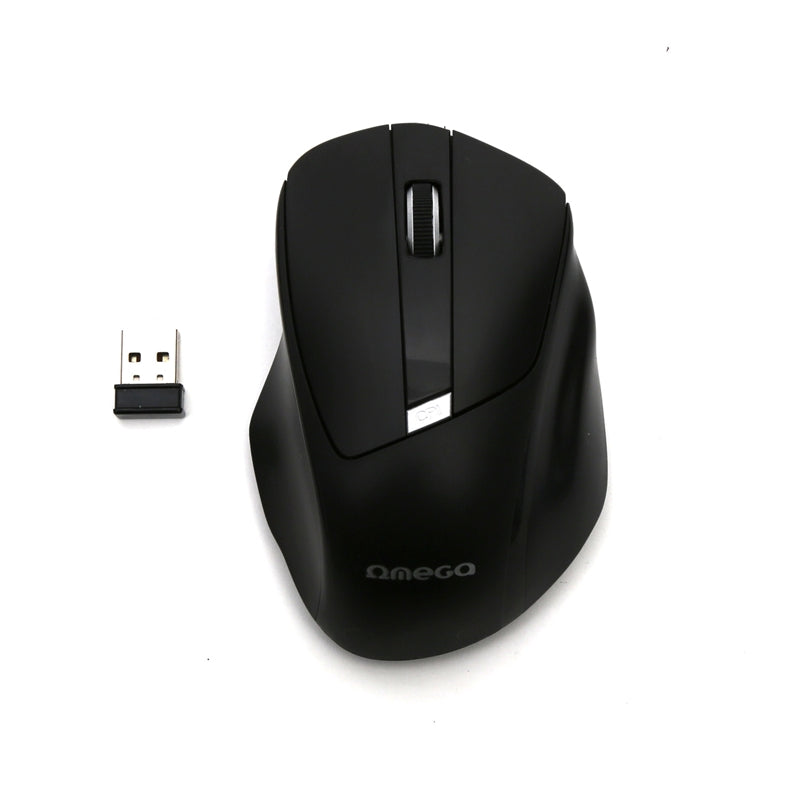 OMEGA RATON INALAMBRICO 1000-1600DPI OM216B NEGRO
