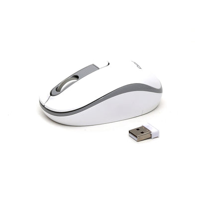 OMEGA RATON INALAMBRICO 1000-1600DPI OM220WG BLANCO-GRIS