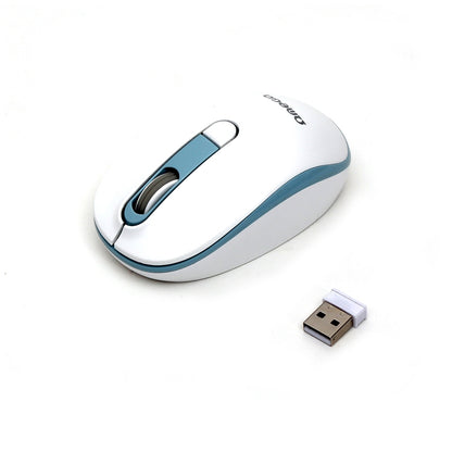 OMEGA RATON INALAMBRICO 1000-1600DPI OM220WB BLANCO-AZUL