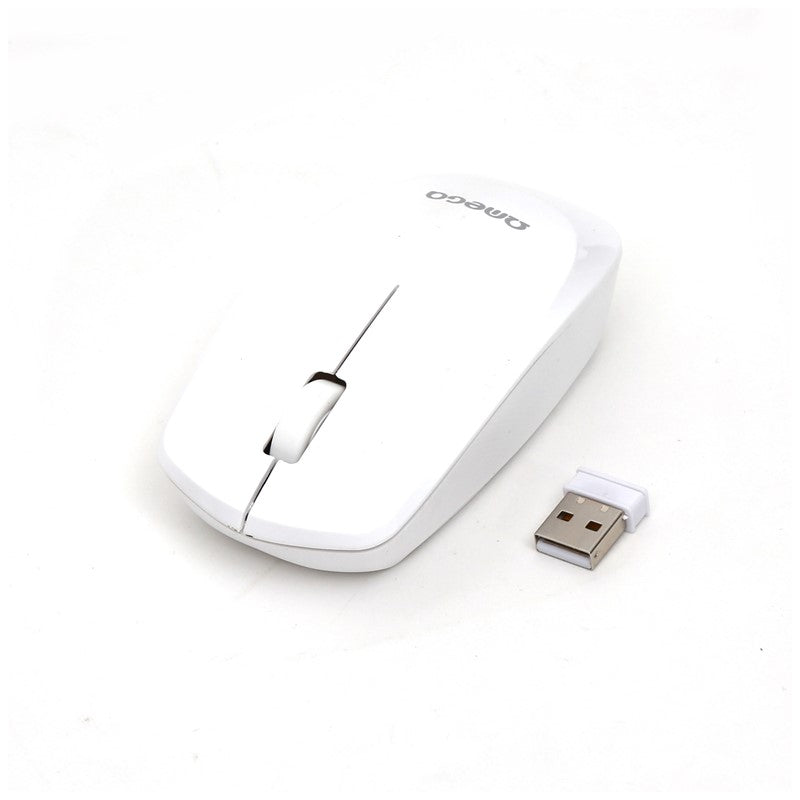 OMEGA RATON INALAMBRICO 1200DPI OM229W BLANCO