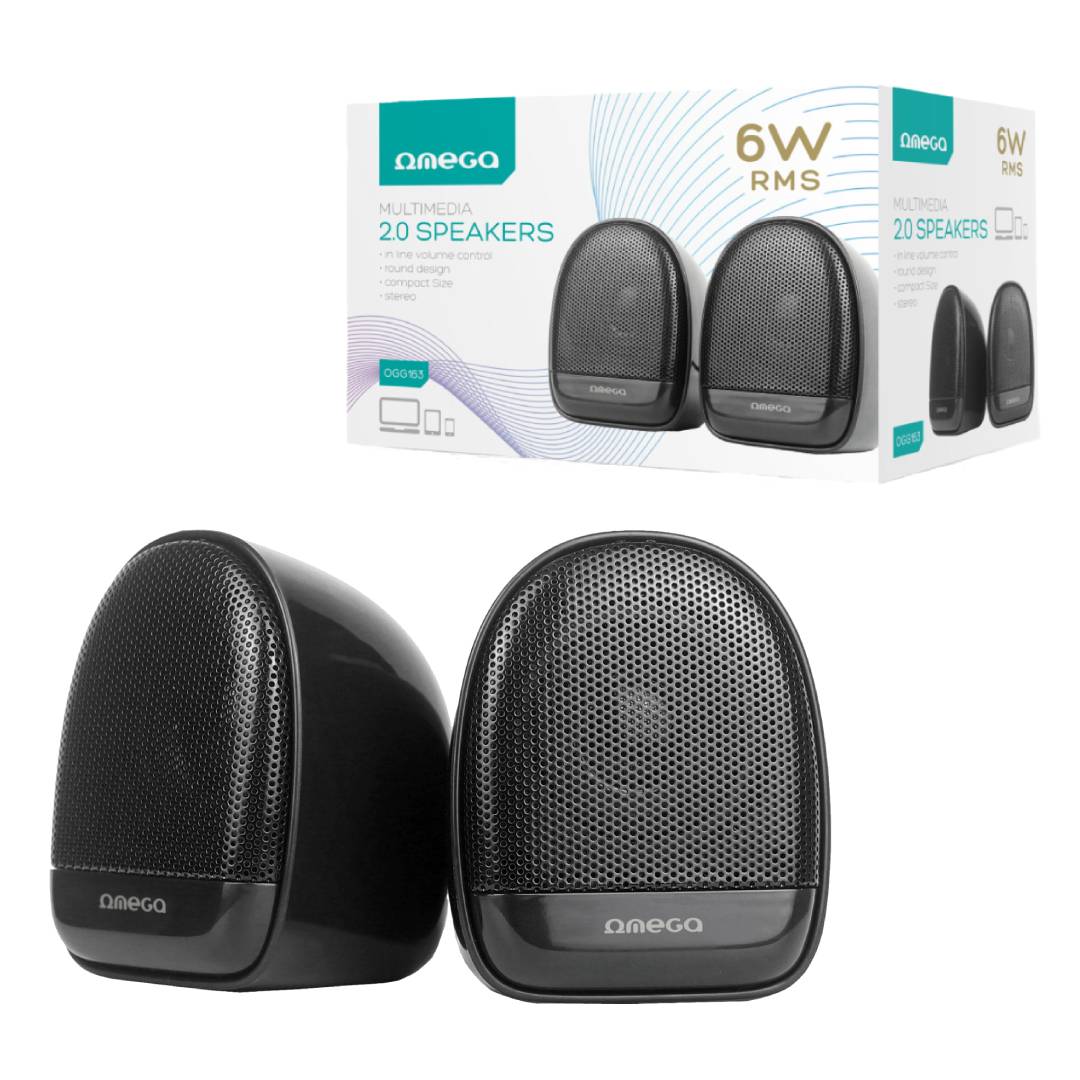 OMEGA SPEAKERS PC 2.0 6W RMS RGB USB OGG163