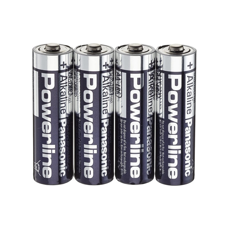 PANASONIC POWERLINE (PRECIO PILA) ALCALINA AA LR6 RETRACTIL*4 (CAJA48)