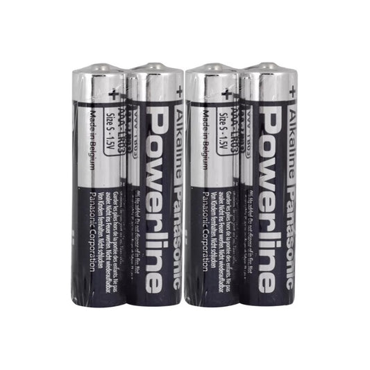 PANASONIC POWERLINE (PRECIO PILA) ALCALINA AAA LR03 RETRACTIL*4 (CAJA48)