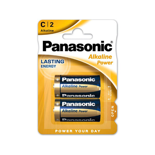 PANASONIC BRONZE PILA ALKALINA C LR14 BLISTER*2