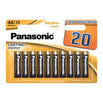 PANASONIC BRONZE PILA ALCALINA AA LR6 BLISTER*20