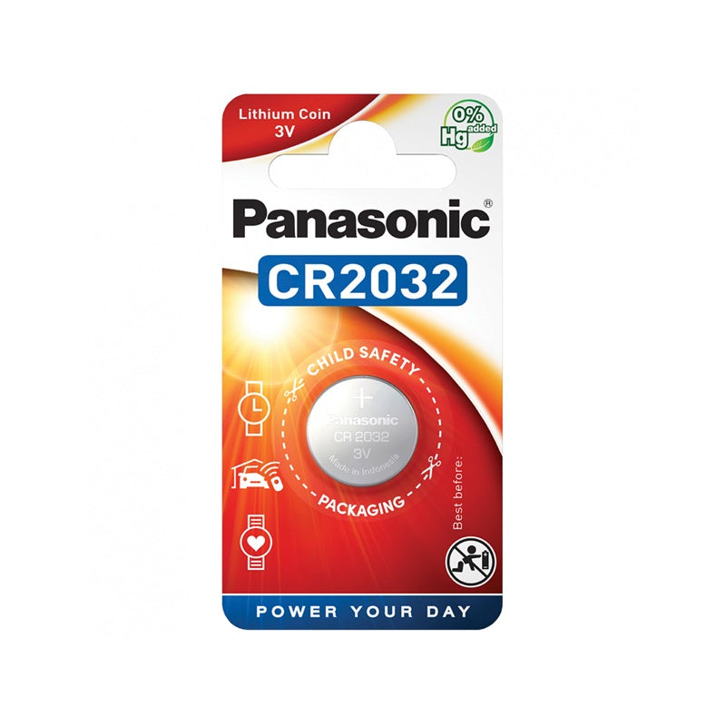 PANASONIC LITHIUM BUTTON BATTERY CR2032 3V BLISTER*1
