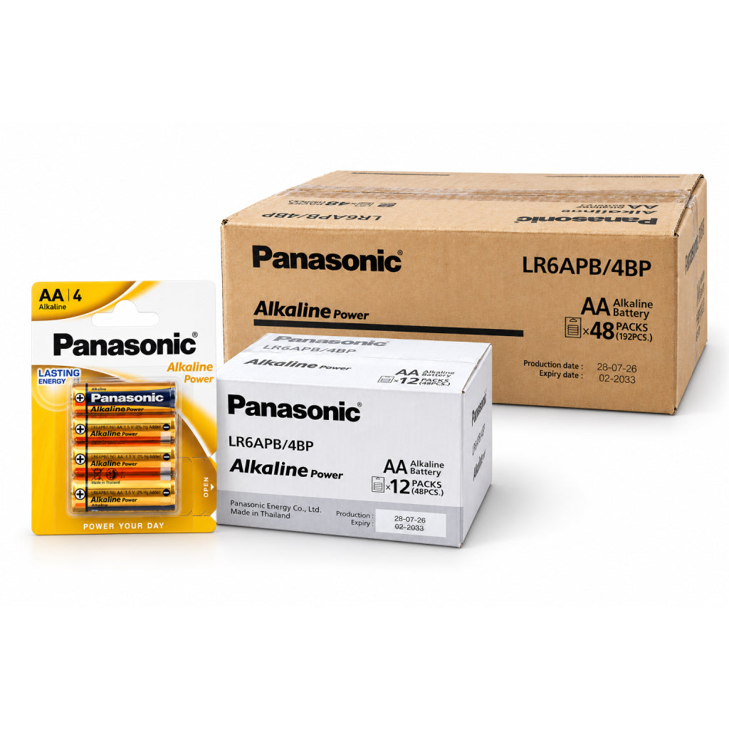 PANASONIC BRONZE PILA ALCALINA AA LR6 BLISTER*4