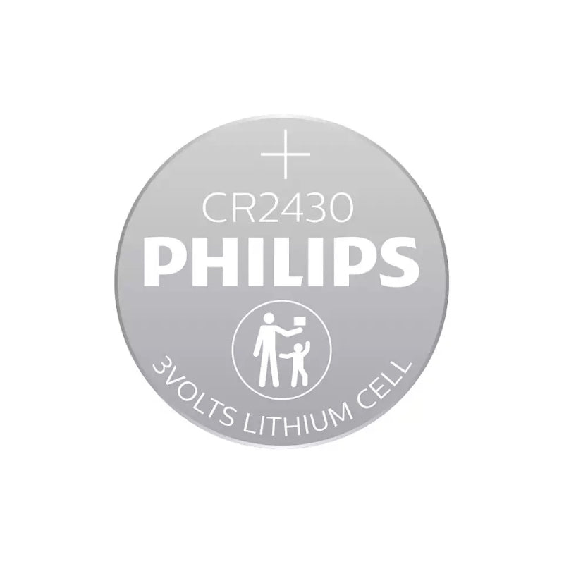 PHILIPS LITHIUM BUTTON BATTERY CR2430 3V BLISTER*1