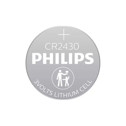 PHILIPS LITHIUM BUTTON BATTERY CR2430 3V BLISTER*1