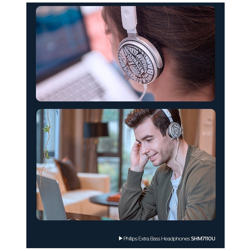 PHILIPS AURICULAR PC + MIC SHM7110U BLANCO