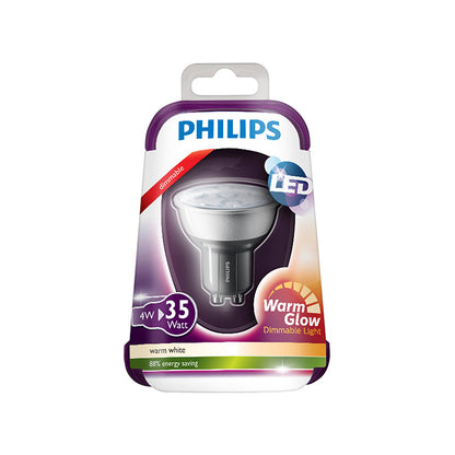 PHILIPS GU10 Consumer Classic LED Foco 4-35W PAR16 2700K 36D DIM BLISTER