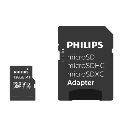 PHILIPS TARJETA microSD 128GB CLASE 10 + ADAPTADOR