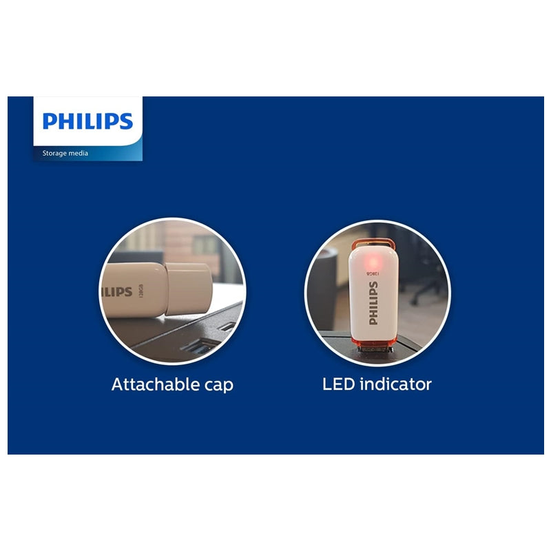 PHILIPS PENDRIVE USB 2.0 8GB SNOW