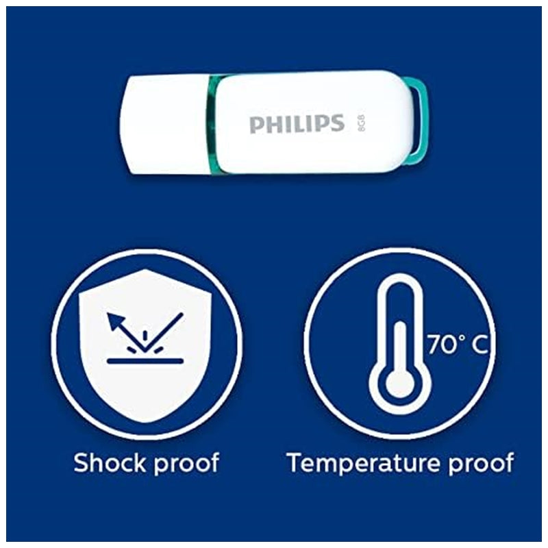 PHILIPS PENDRIVE USB 2.0 8GB SNOW