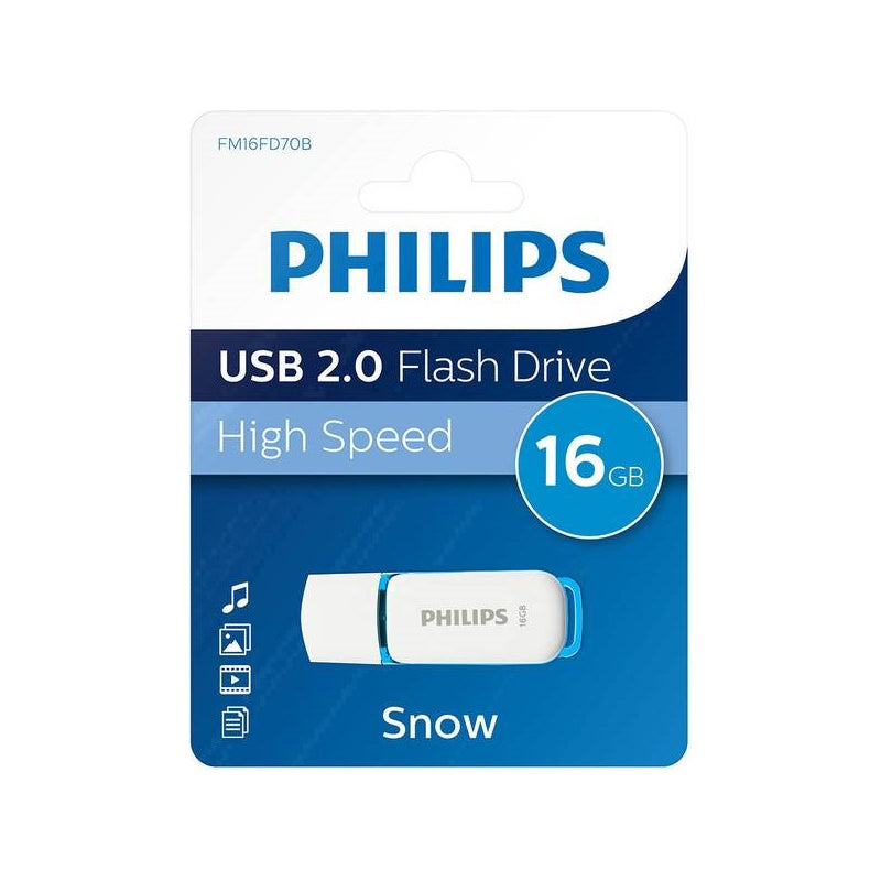 PHILIPS PENDRIVE USB 2.0 16GB SNOW