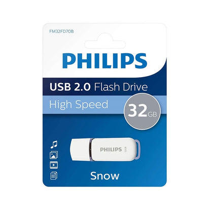 PHILIPS PENDRIVE USB 2.0 32GB SNOW