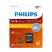PHILIPS TARJETA microSD 32GB CLASE 10 + ADAPTADOR