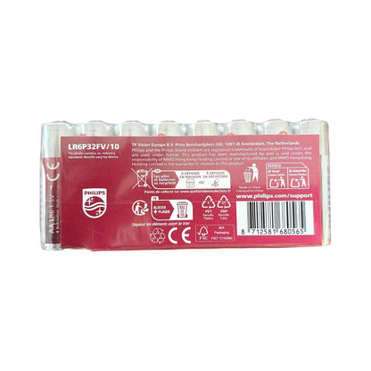 PHILIPS POWER ALKALINE PILA AA LR6 PACK*32