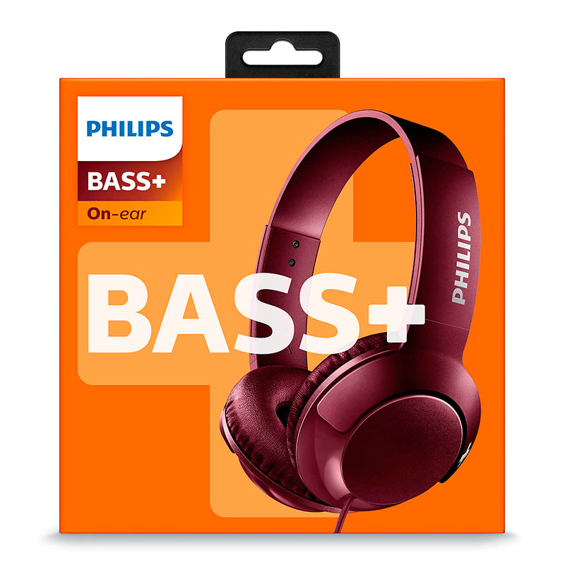 PHILIPS AURICULAR BASS + MICROFONO SHL3070RD ROJO