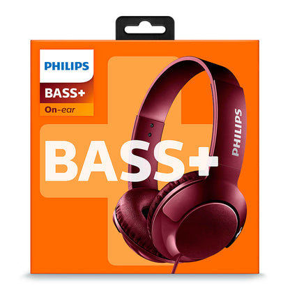 PHILIPS AURICULAR BASS + MICROFONO SHL3070RD ROJO