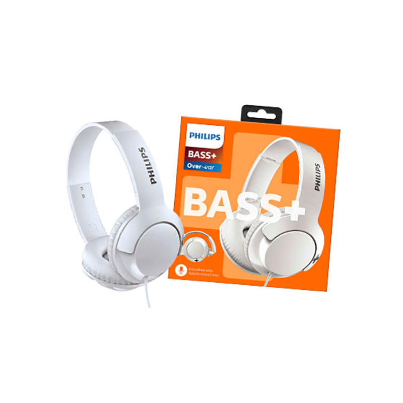 PHILIPS AURICULARES BASS+MICROFONO SHL3175WT BLANCO