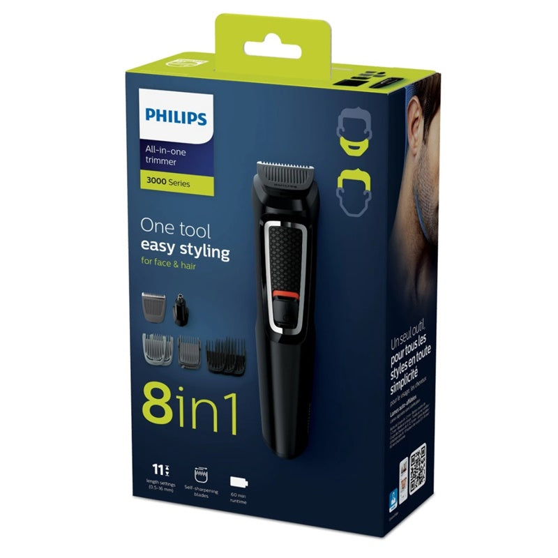 PHILIPS BARBERO SERIE 3000 RECARGABLE 8 EN 1 MG3730