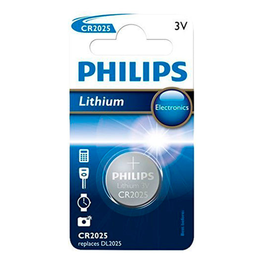 PHILIPS PILA BOTON LITIO CR2025 3V BLISTER*1