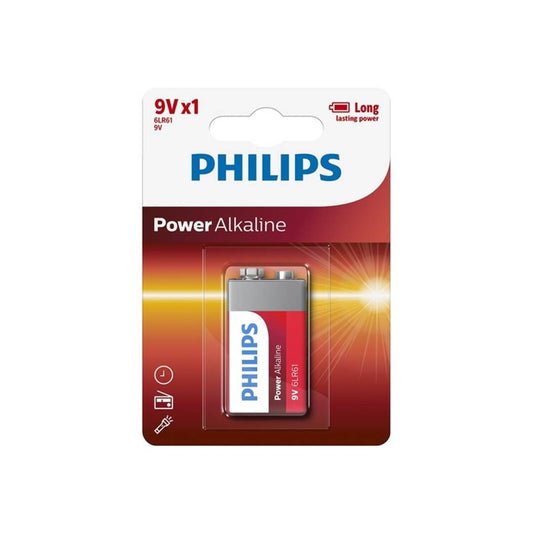 PHILIPS POWER ALKALINE PILA 9V LR61 BLISTER*1