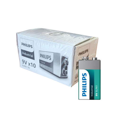PHILIPS INDUSTRIAL (PRECIO PILA) ALCALINA LR61 9V CAJA*10