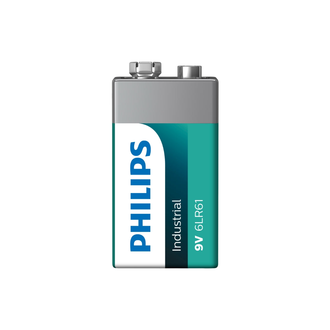 PHILIPS INDUSTRIAL (PRECIO PILA) ALCALINA LR61 9V CAJA*10