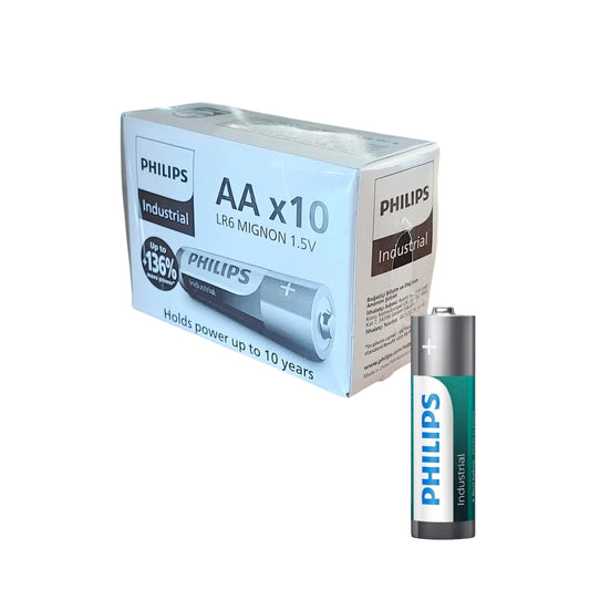 PHILIPS INDUSTRIAL (PRECIO PILA) ALCALINA LR6 AA CAJA*10