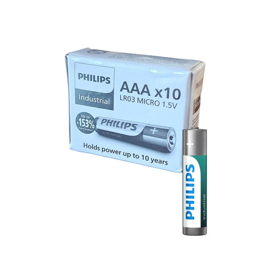 PHILIPS INDUSTRIAL (PRECIO PILA) ALCALINA LR03 AAA CAJA*10