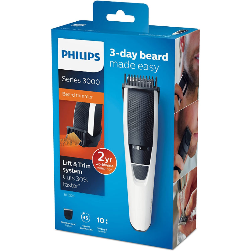 PHILIPS BARBERO SERIE 3000 RECARGABLE BT3206