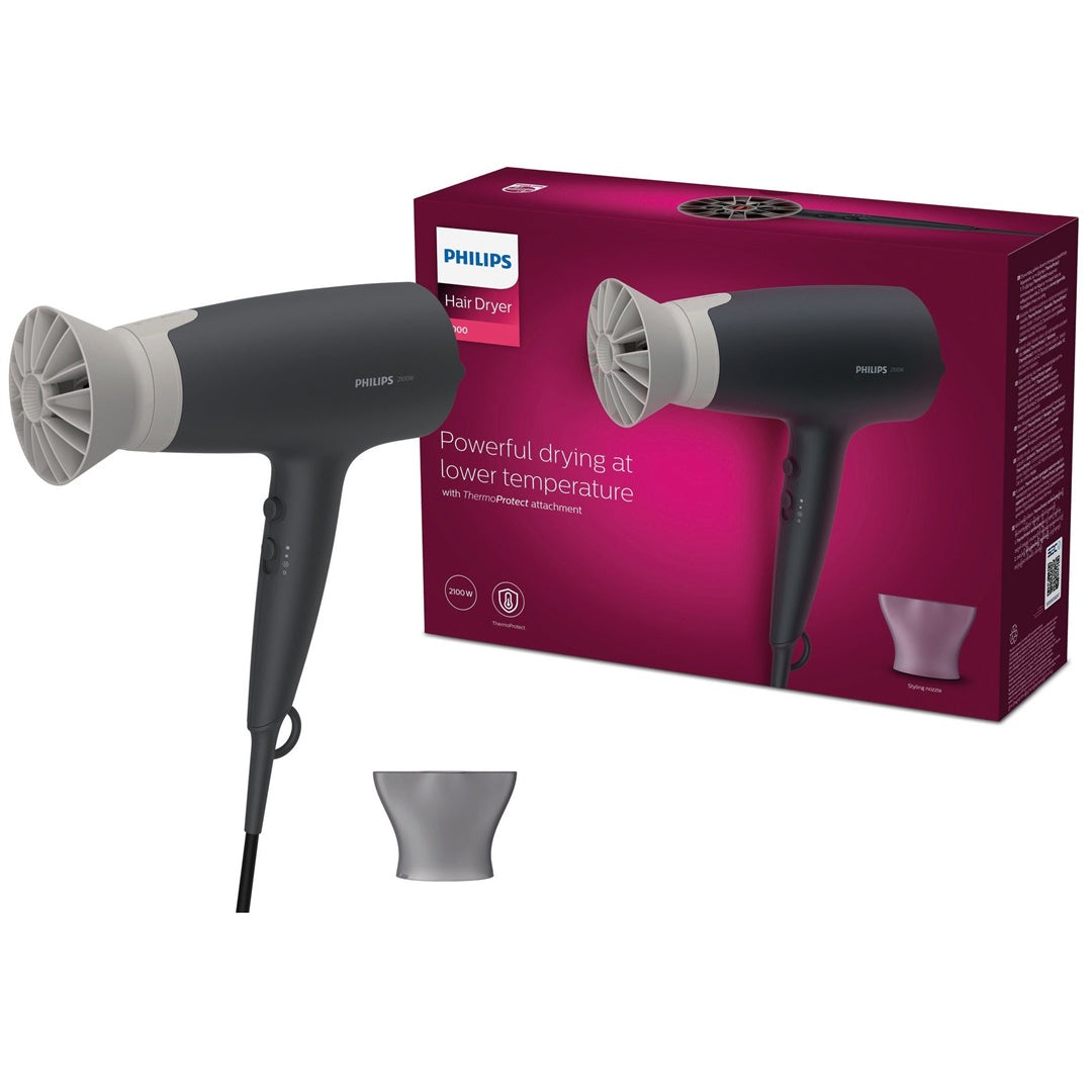 PHILIPS HAIR DRYER 2100W THERMO PROTECT IONIC CARE BHD351/10