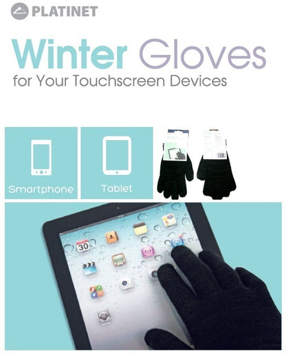 LUVAS PLATINET TOUCHSCREEN PRETAS TAMANHO M PGL01BM