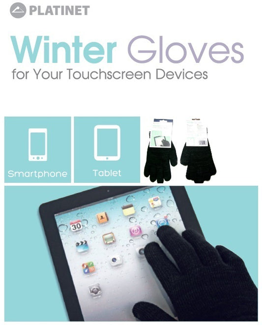 PLATINET GUANTES PANTALLA TACTIL NEGRO TAMAÑO M PGL01BM