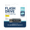 PLATINET PENDRIVE USB 2.0 X-Depo 64GB PMFE64B NEGRO