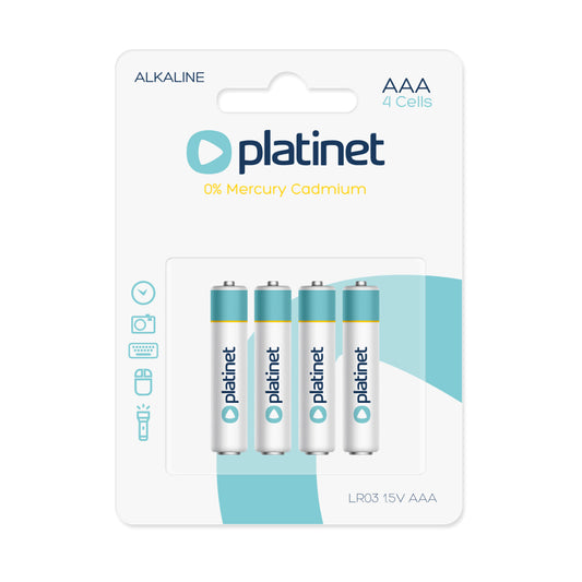 PLATINET ALKALINE PRO PILA ALCALINA AAA LR03 BLISTER*4
