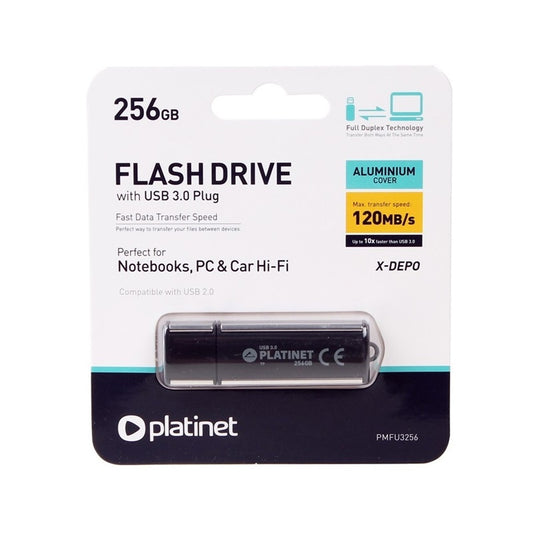 PLATINET PENDRIVE USB 3.0 X-DEPO 256GB 120MB/s PMFU3256