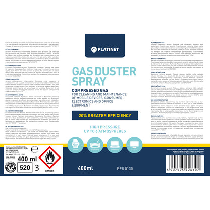 PLATINET GAS COMPRIMIDO 400ML