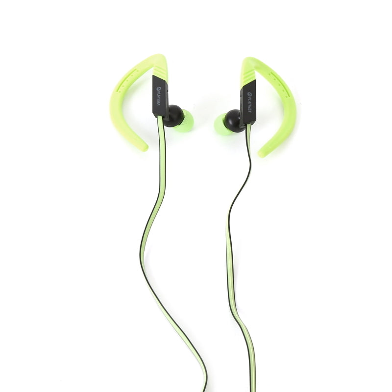 PLATINET AURICULARES SPORT + MIC PM1071 VERDE