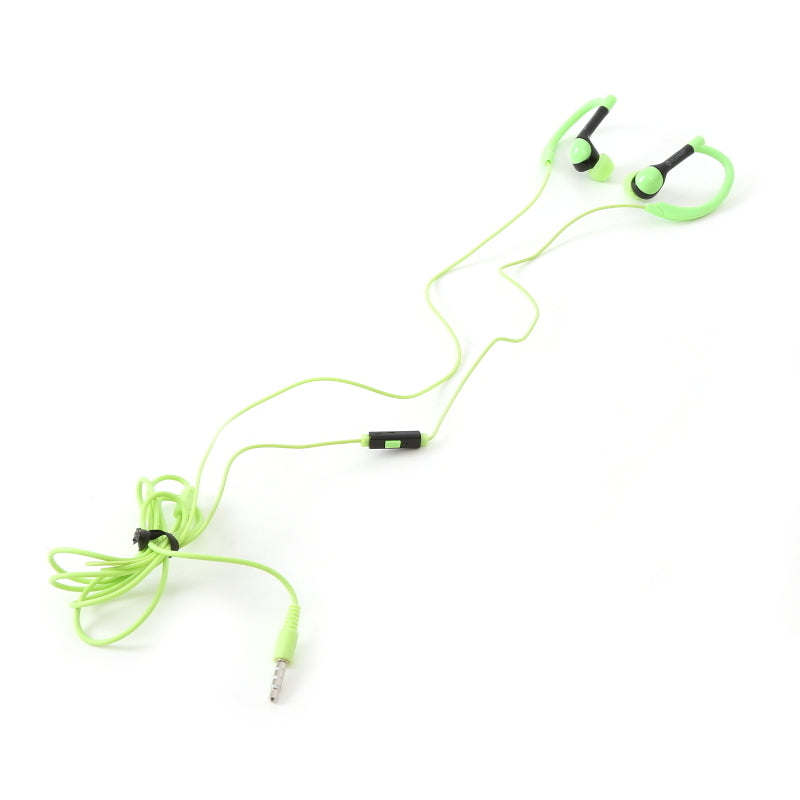 PLATINET AURICULARES SPORT + MIC PM1072 VERDE