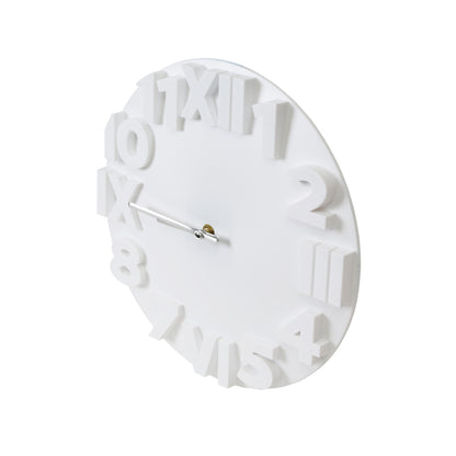 PLATINET MODERN WHITE WALL CLOCK 28.5cm
