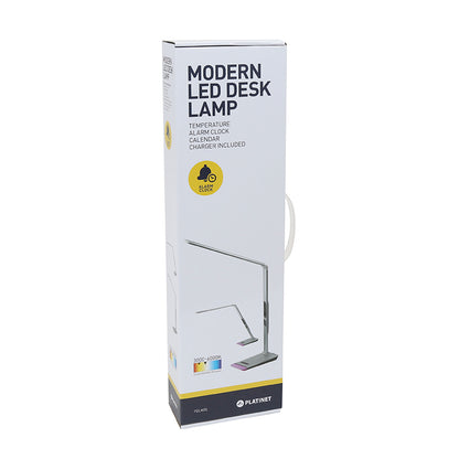 PLATINET LAMPARA LED DE MESA 12W ULTRA-FINA ALUMINIO CALENDARIO LAMPARA DE NOCHE