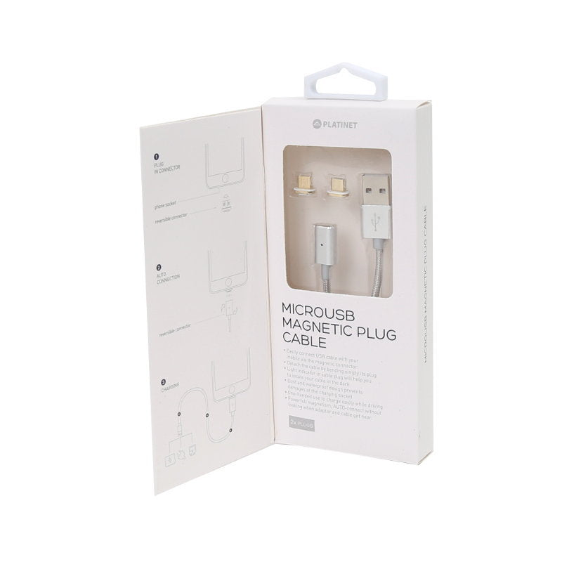 PLATINET CABLE MAGNETICO MICRO USB - USB 1M