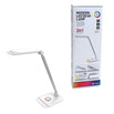 PLATINET LAMPARA LED MESA PLEGABLE 12W + LUZ NOCHE + CARGADOR USB COLORES TACTIL BLANCA
