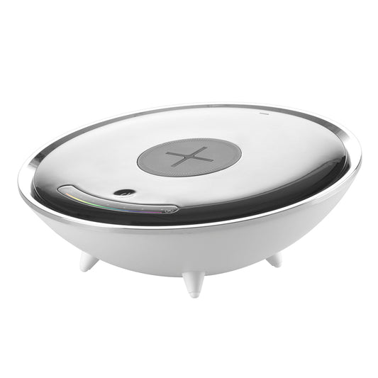 PLATINET LAMPARA LED MESA 7W TIPO BANDEJA + CARGADOR INALAMBRICO QI COLORES TACTIL