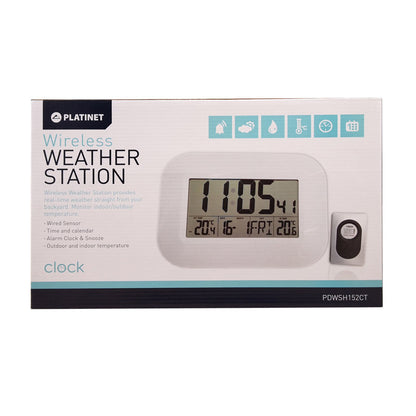 PLATINET ESTACION METEREOLOGICA INALAMBRICA GRAN PANTALLA LCD