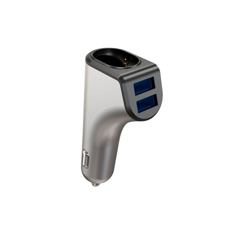 PLATINET 2EN1 CARGADOR COCHE 3,1 2XUSB + AURICULAR BLUETOOTH PLCRBT2