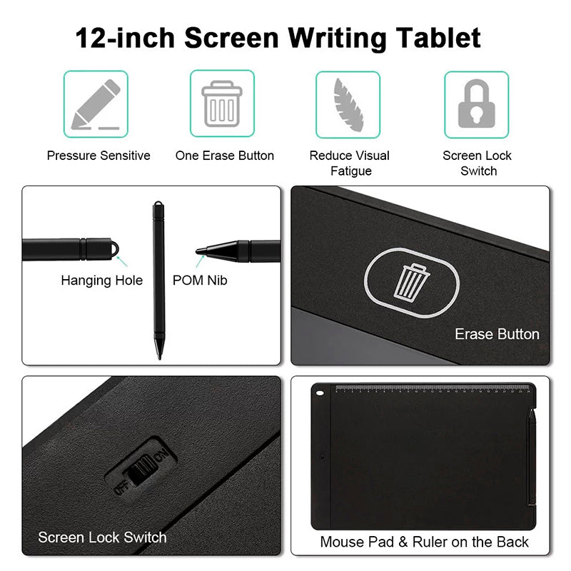 TINTA ELETRÔNICA TABLET PLATINET LCD 12" PWT12B